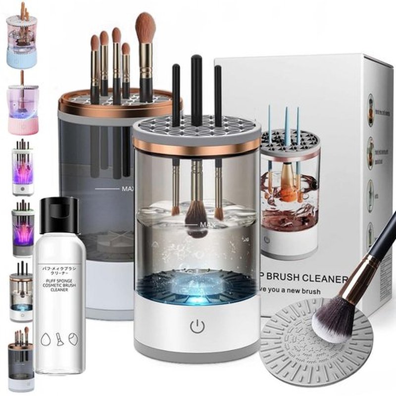 The Cozy Luna, Cozy Luna, The Cozy Luna Brush Cleaner, Cosmetic Brush Cleaner, Waterproof Automatic Makeup Brush Cleaner for Makeup Brush Set (Charging,2PCS-A)