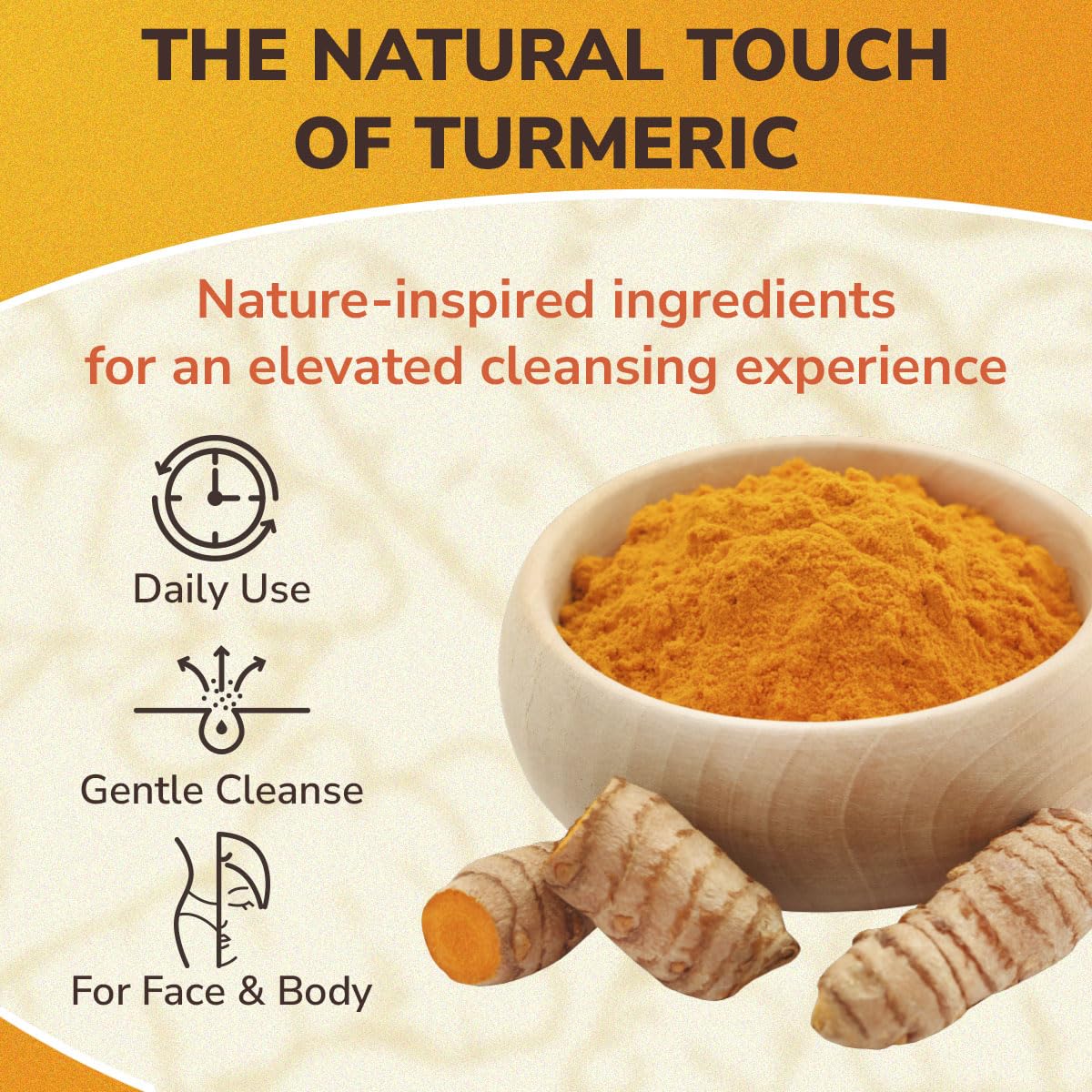 AURAE Turmeric Soap Bar for Clear, Hydrated Skin, Gentle Face & Body Cleanser with Retinol, Hyaluronic Acid, Shea Butter, Olive Oil & Vitamin E, Paraben & SLS Free (3.5oz x 2 Bars)