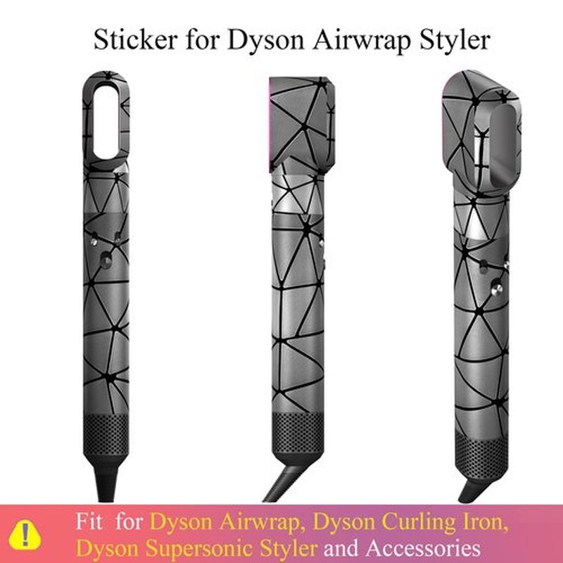 BAGCRAZY Leather Travel Case Travel Case Compatible with Dyson Airwrap Styler, Portable Waterproof Dyson Airwrap Travel Case, Airwrap Organizer Bag for Shark FlexStyle Attachments Storage, Dark Black