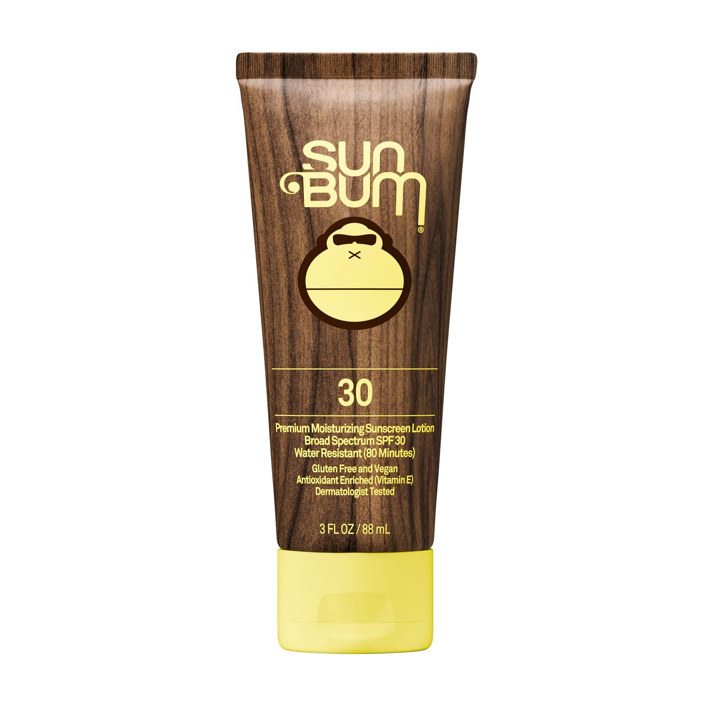 Sun Bum Original SPF 30 Sunscreen Body Lotion - Broad Spectrum Moisturizing Sunscreen with Vitamin E - Hawaii 104 Act Compliant (Made without Octinoxate & Oxybenzone) - Travel Size - 3 oz