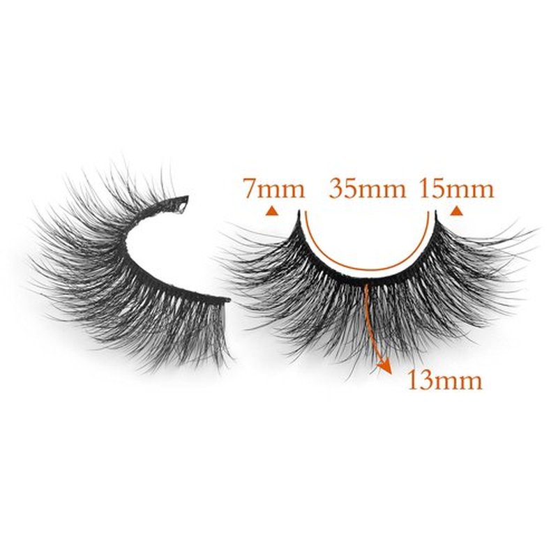 JIMIRE Faux Mink Lashes Natural Wispy Faux Mink Lashes Fluffy Soft Volume False Eyelashes 5 Pairs