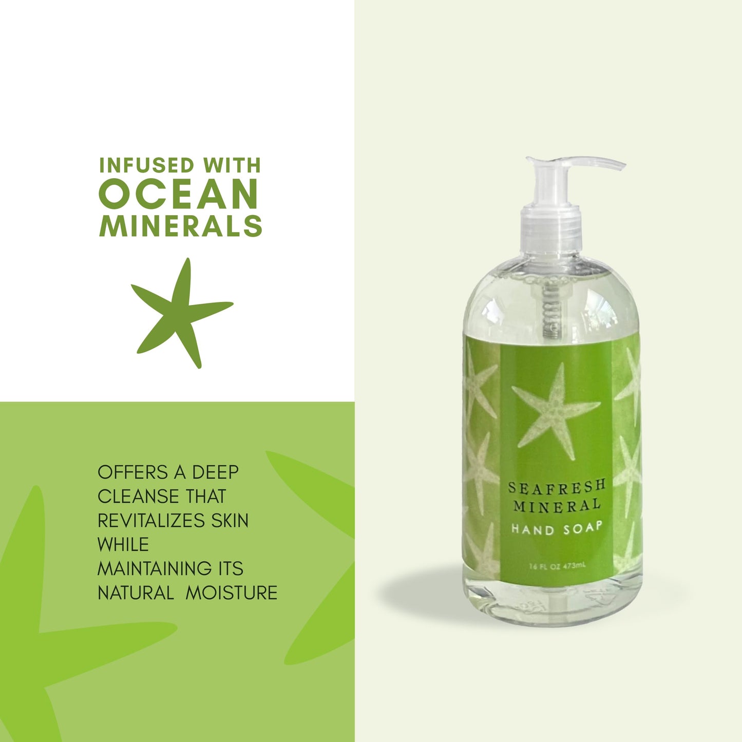Greenwich Bay Trading Co. Hand Soap, 16 Ounce, Seafresh Mineral