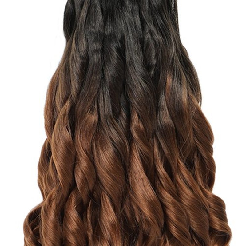 French Curly Braiding Hair 18 Inch 8 Packs - Pre Stretched Bouncy Braiding Hair- Loose Wavy Braiding Hair Synthetic Hair Extensions For Black Women (18 inch 8 packs OT30)