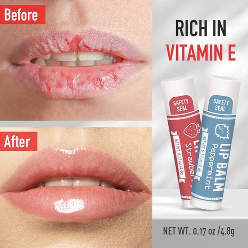 AZEN 30 Pack Lip Balm, Natural Lip Balm Bulk, Lip Care Product, Moisturizing Lip Balm for dry cracked lips - 10 Flavors