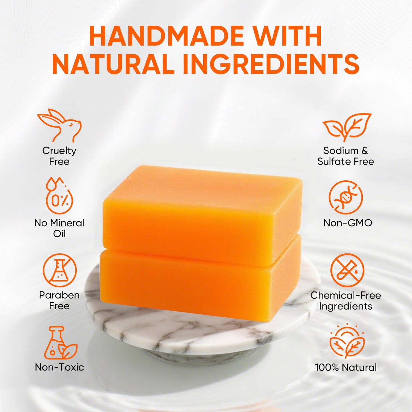 RYH 2 PCS Persimmon Soap Bar for Body Odor Control–Deodorizing & Eliminating Body Odor for Old People Smell, Natural Deodorant Persimmon Bar Soap, Persimmon Body Wash for Women & Men, 3.53oz/per