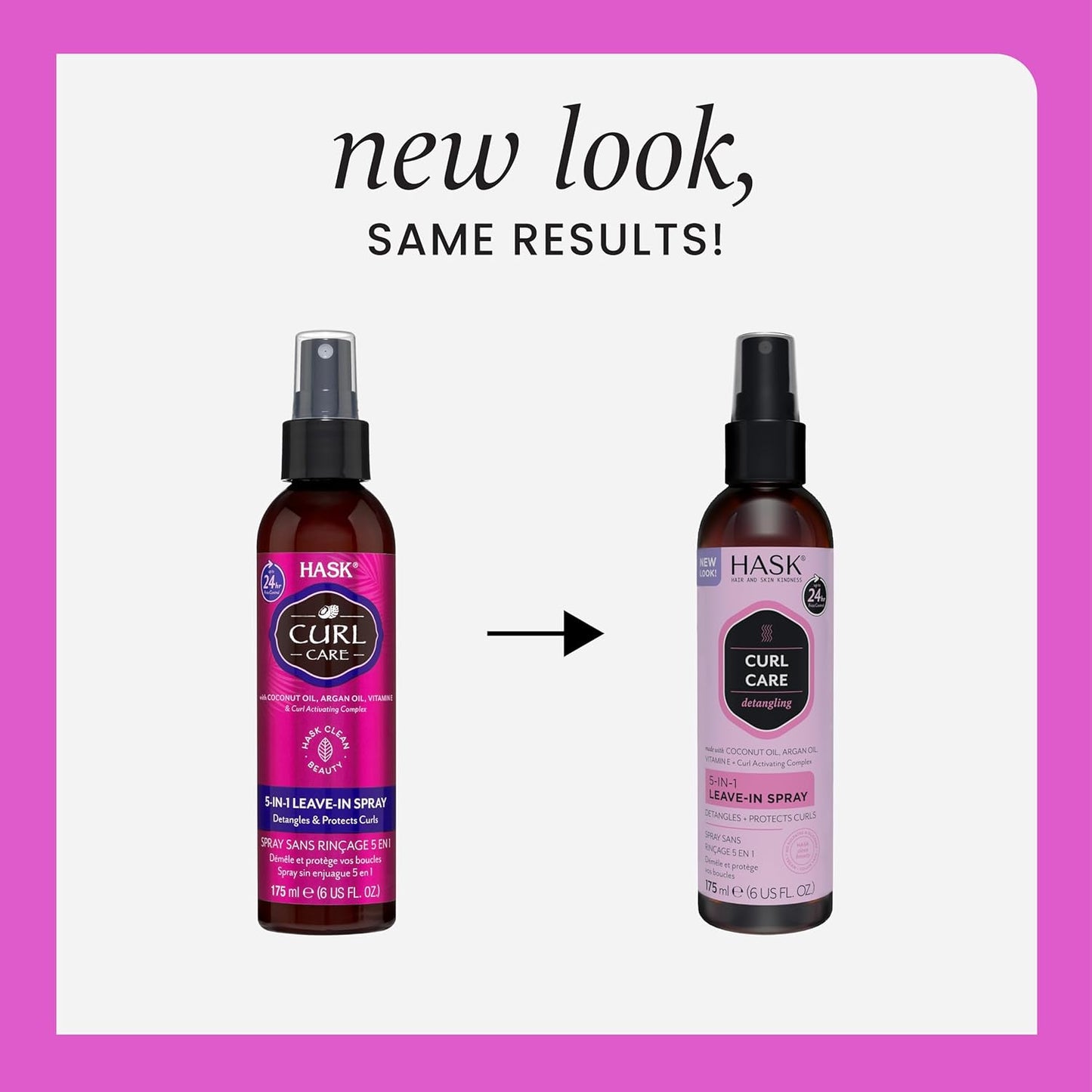 5-in-1 HASK Curl Care Leave-In Spray Conditioner Bundle - Vegan, Color Safe, Sulfate & Paraben Free