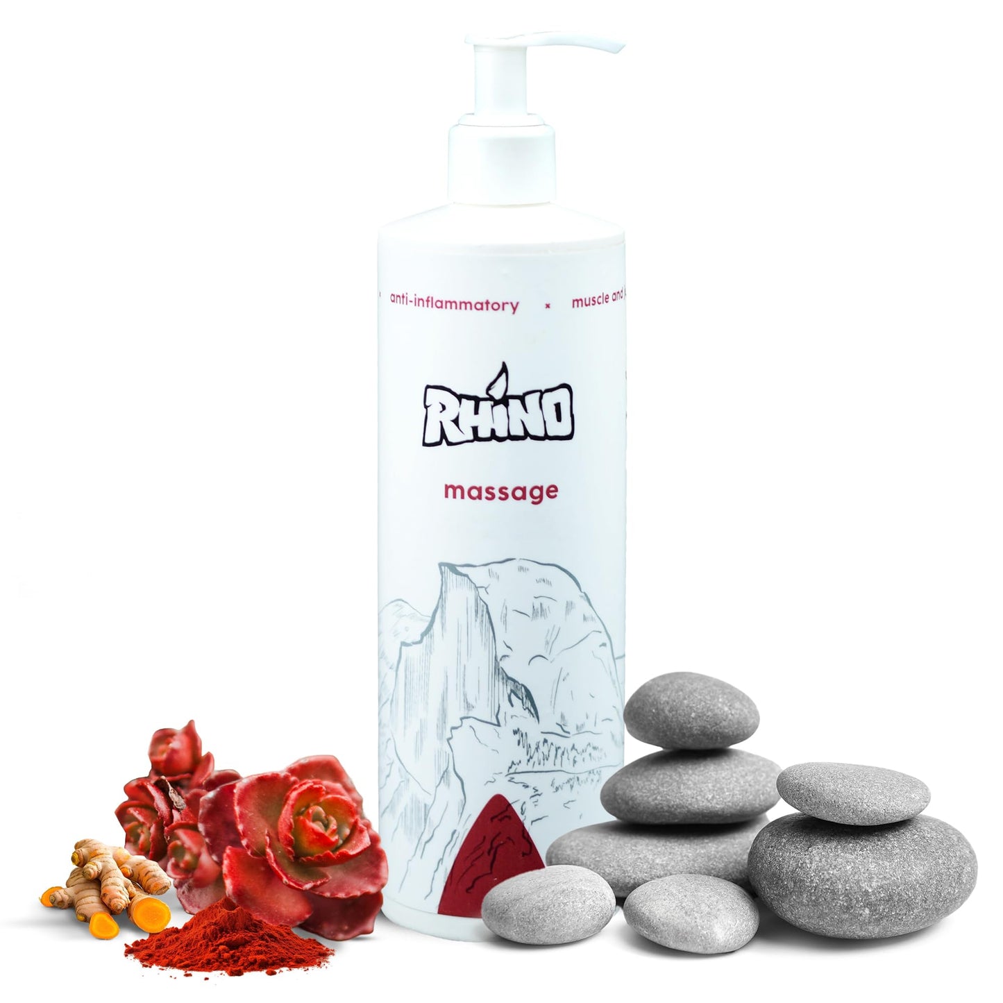 Rhino Skin Solutions Massage | Natural Warming Massage Lotion for Muscle and Joint | Helps Speed Up Muscle Recovery After Any Indoor & Outdoor Activity
