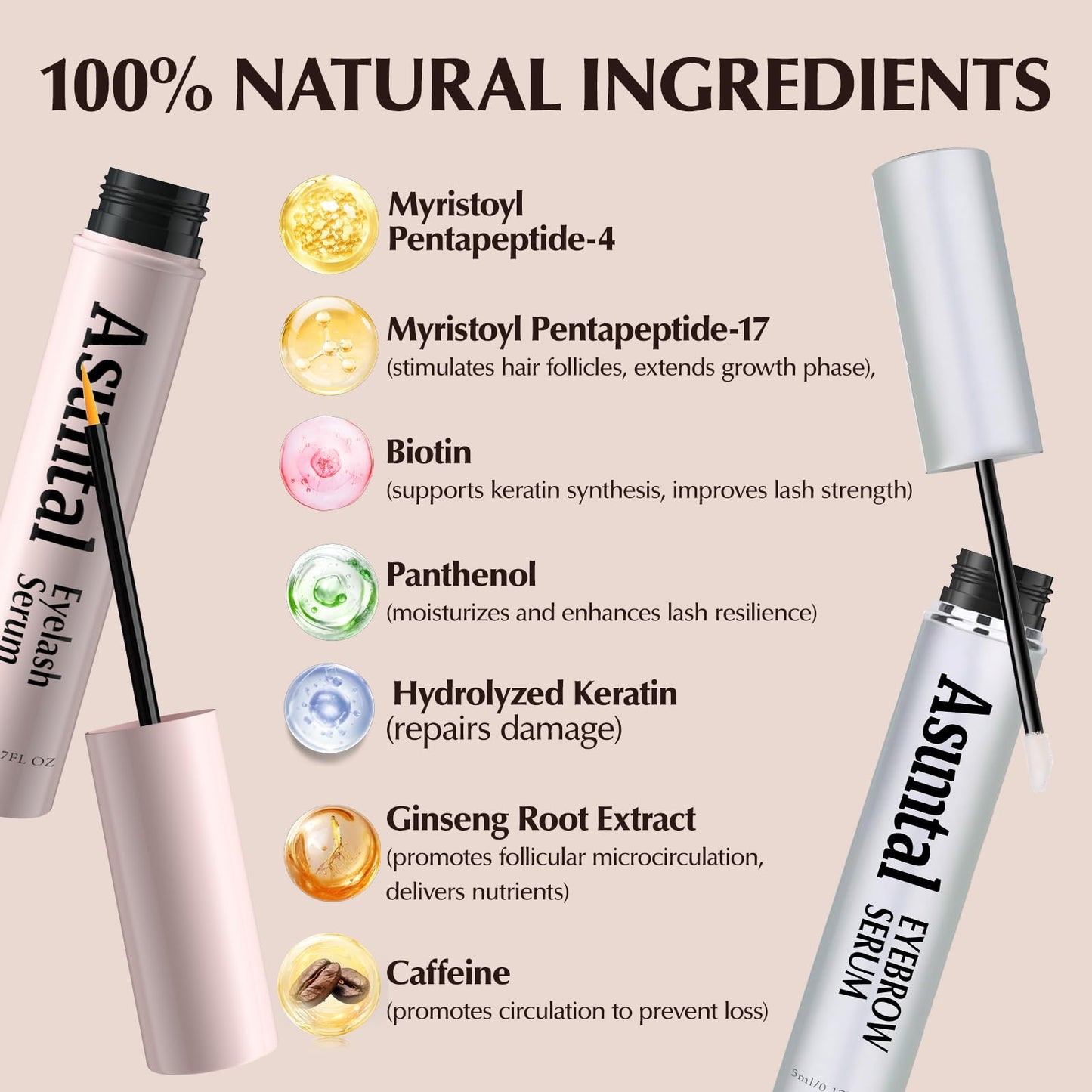 Eyelash Serum and Eyebrow Serum 2 Pack