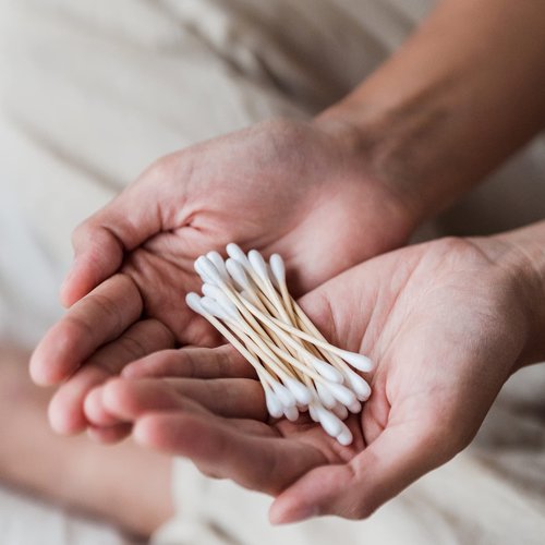 XL Bamboo Cotton Swabs 900ct, Natural Cotton Buds with Larger Tips for Personal Care，3 pack Biodegradable Cotton Tips