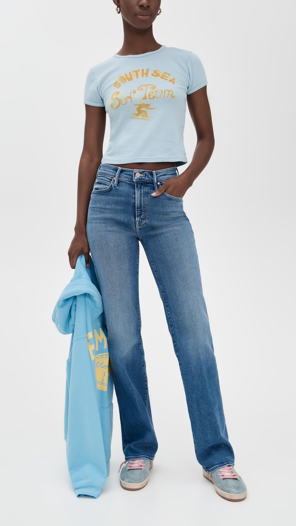 Mother Women's The Kick It Jeans, Fan Favorite, 25