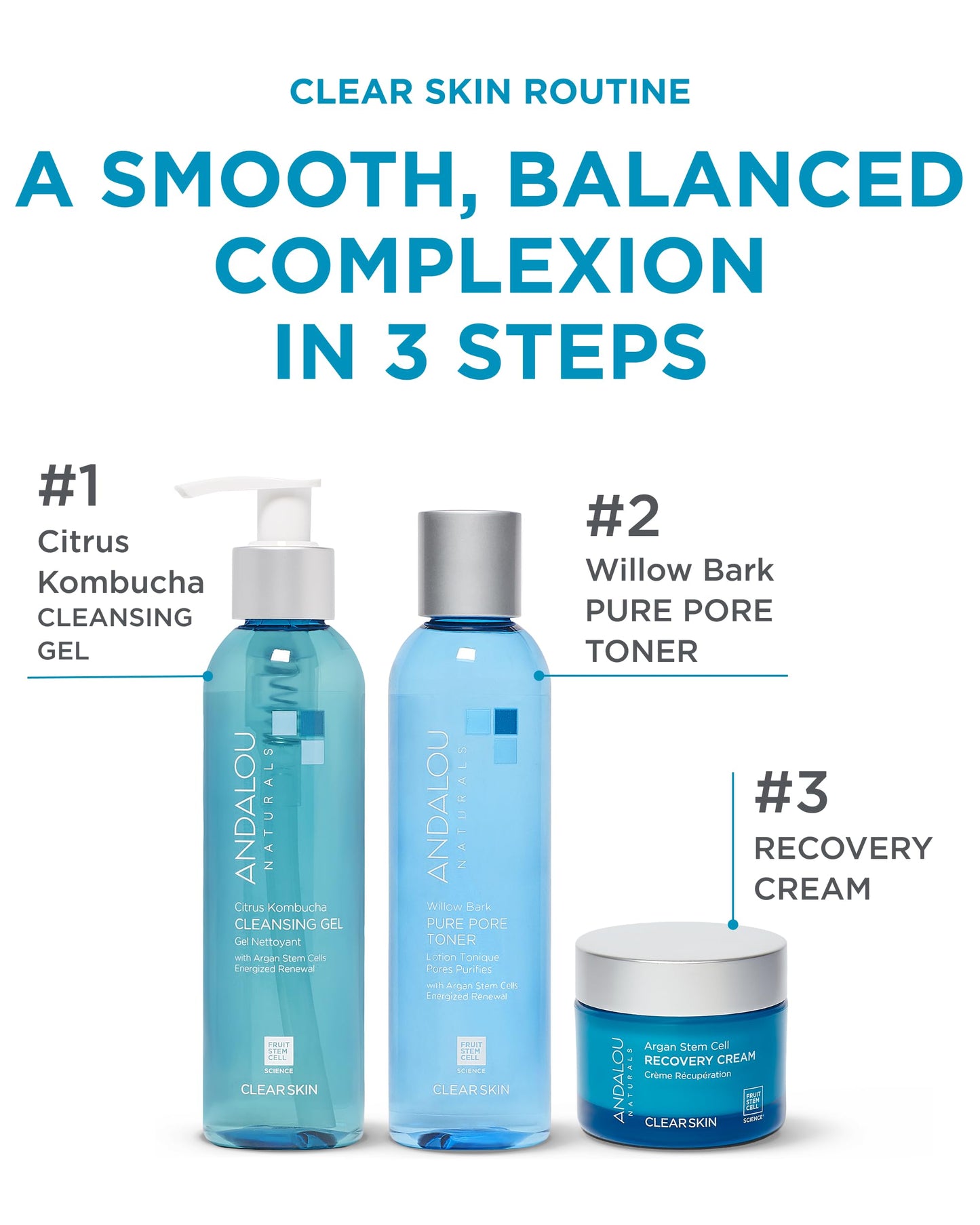 Andalou Naturals Clear Skin Citrus Kombucha Gel Face Cleanser (6 fl oz)