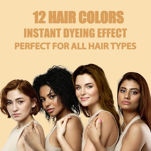 Onilyua Instant 500ml Purple Hair Color Shampoo | Plant Formula, 3 in 1 Permanent Hair Dye Shampoo for Men & Women, Natural Hair Coloring Shampoo in Minutes, 17.7 Fl Oz (Purple)