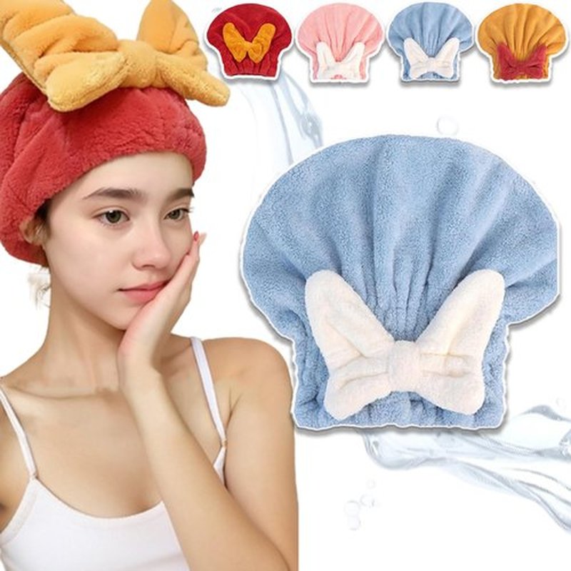 IVYDREVER New Super Absorbent Hair Towel Wrap for Wet Hair, Super Absorbent Hair Towel Wrap for Wet Hair, Microfiber Hair Towel Wrap, Hair Towel Wrap for Women, Quick Dry Microfiber Hair Towel (Blue)