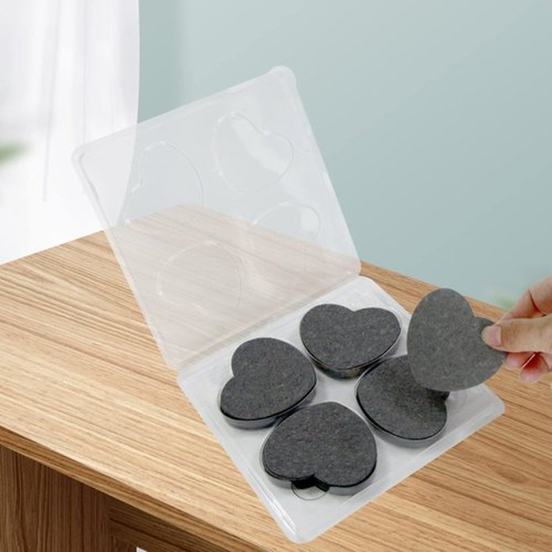 100-Count Compressed Facial Sponges for Estheticians Heart Shape Natural Cellulose Sponge Professional Cosmetic Spa Sponges for Face Cleansing, Massage, Pore Exfoliating, Mask, Makeup Removal, Black
