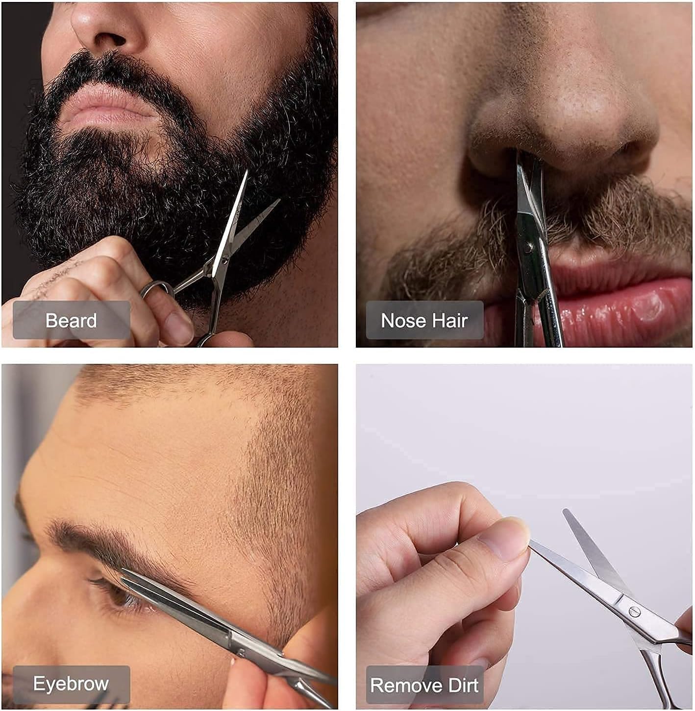 Suvorna 5.5" hair cutting scissors for professional, barber & hairdresser - hair shears for cutting, trimming, grooming, precision, facial hair - Right Hand hair scissors for men, women, kids, adults.