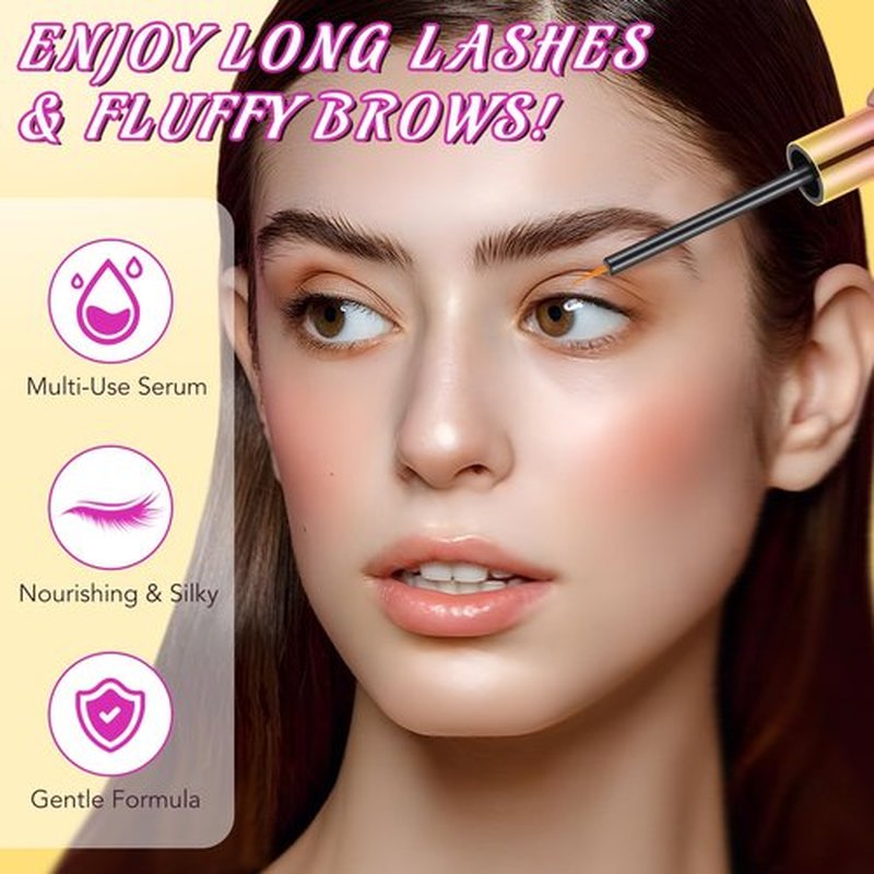 Lash Serum - 5ml Rapid Eyelash Growth Serum,eyelash serum,Lash Serum for Eyelash Growth Thickness, Stronger, Healthier Lashes & Brows, Vegan & Cruelty-Free