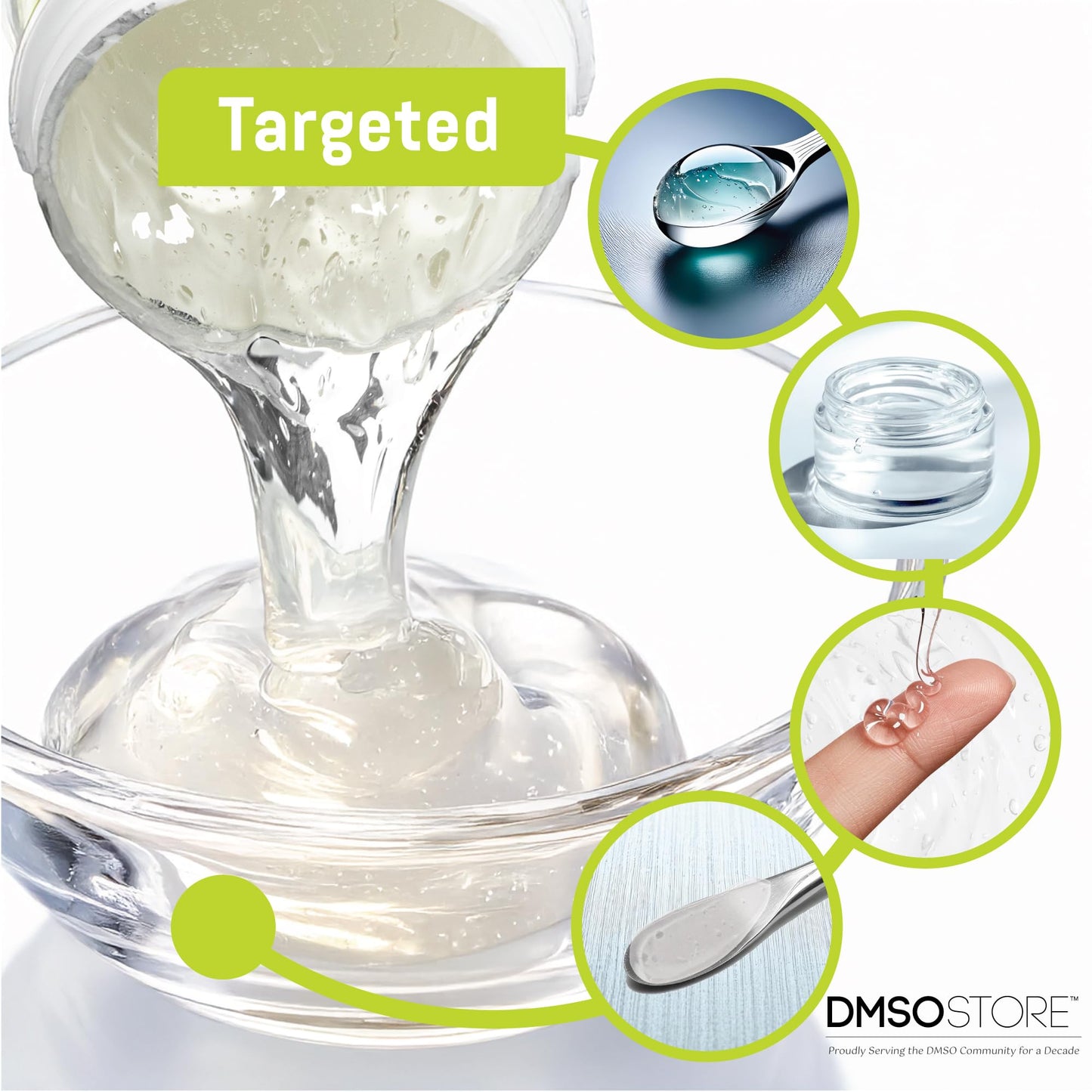 DMSO Gel 4.oz Non-diluted 99.995% Low Odor Pharma Grade BPA Free Container