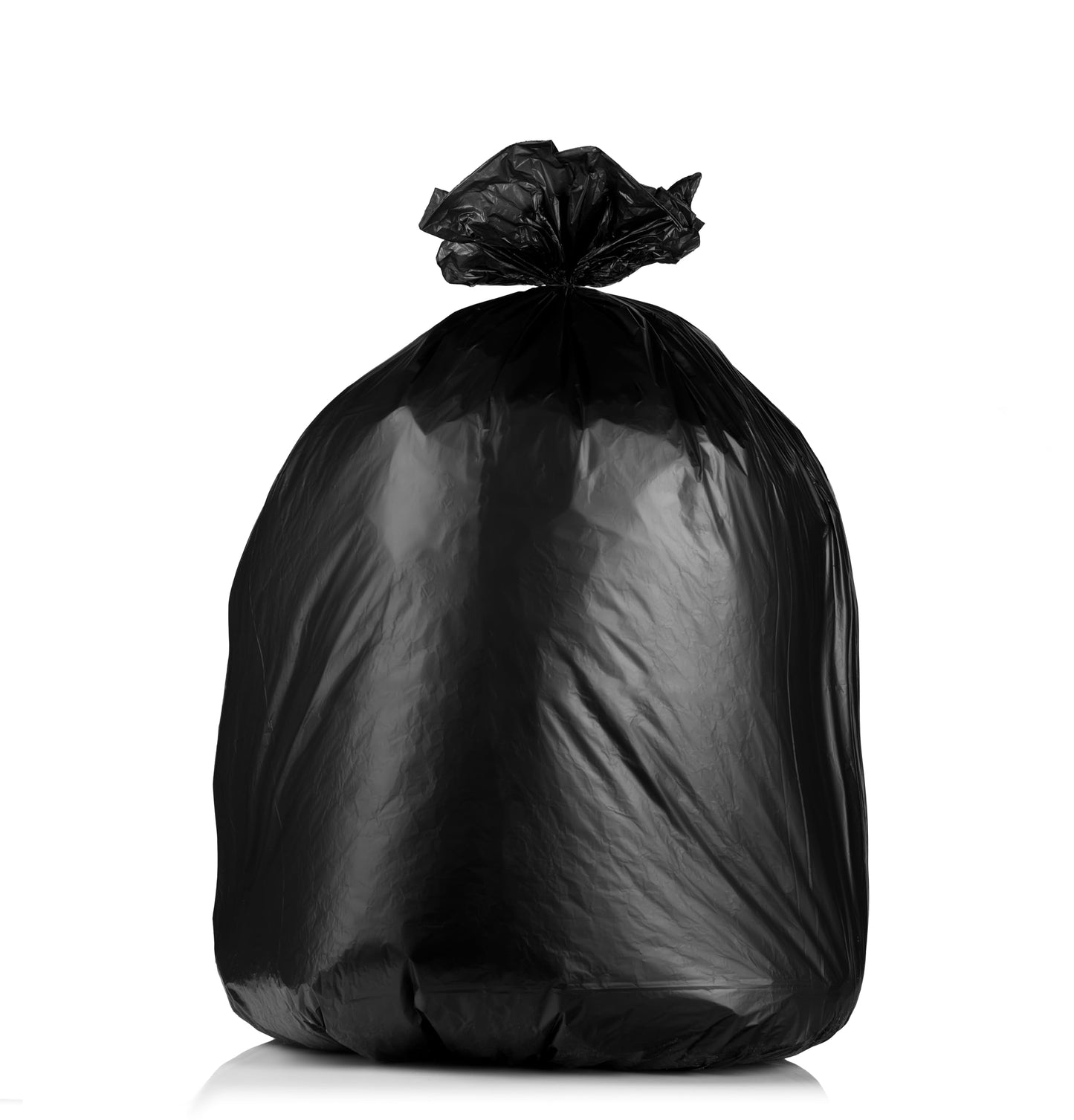 55-60 Gallon Trash Bags Heavy Duty - Bulk 150 Pack Large Garbage Bags - Big Black Commercial Trash Can Liners - Made In USA
