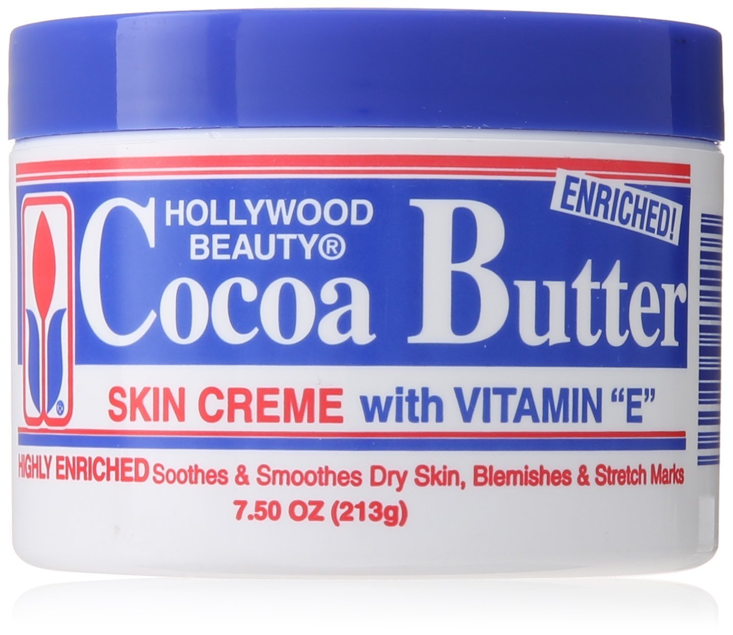 Hollywood Beauty Cocoa Butter With Vitamin- E 7.5 Ounce (221ml) (2 Pack)