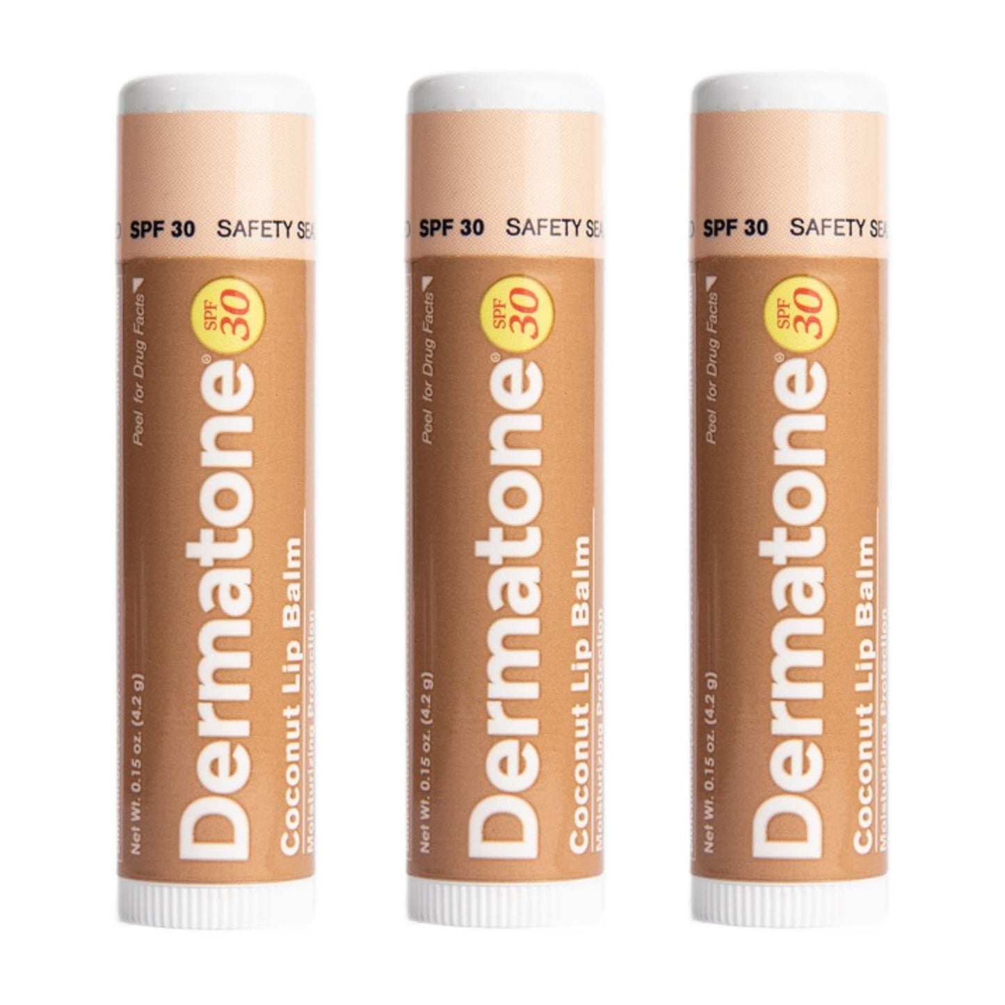 Dermatone Green Tea Lip Balm | SPF30 Lip Protection | Moisturizing with Aloe and Vitamin E | Medicated to Soothe & Replenish Chapped and Cracked Lips (Green Tea Lip Balm, 0.15oz Pack of 2)