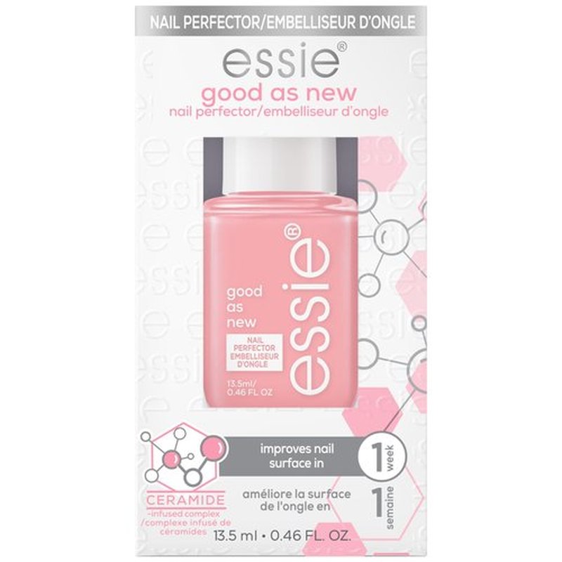 essie Nail Care, Ceramide-Infused Nail Treatment, Vegan, Good As New Nail Concealer & Perfector, 0.46 Fl Oz