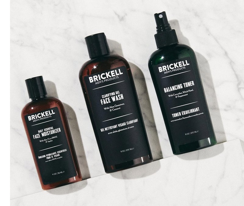 Brickell Men's Daily Face Cleanser - Oily Skin Gel Wash with Aloe & Hyaluronic Acid | Unscented