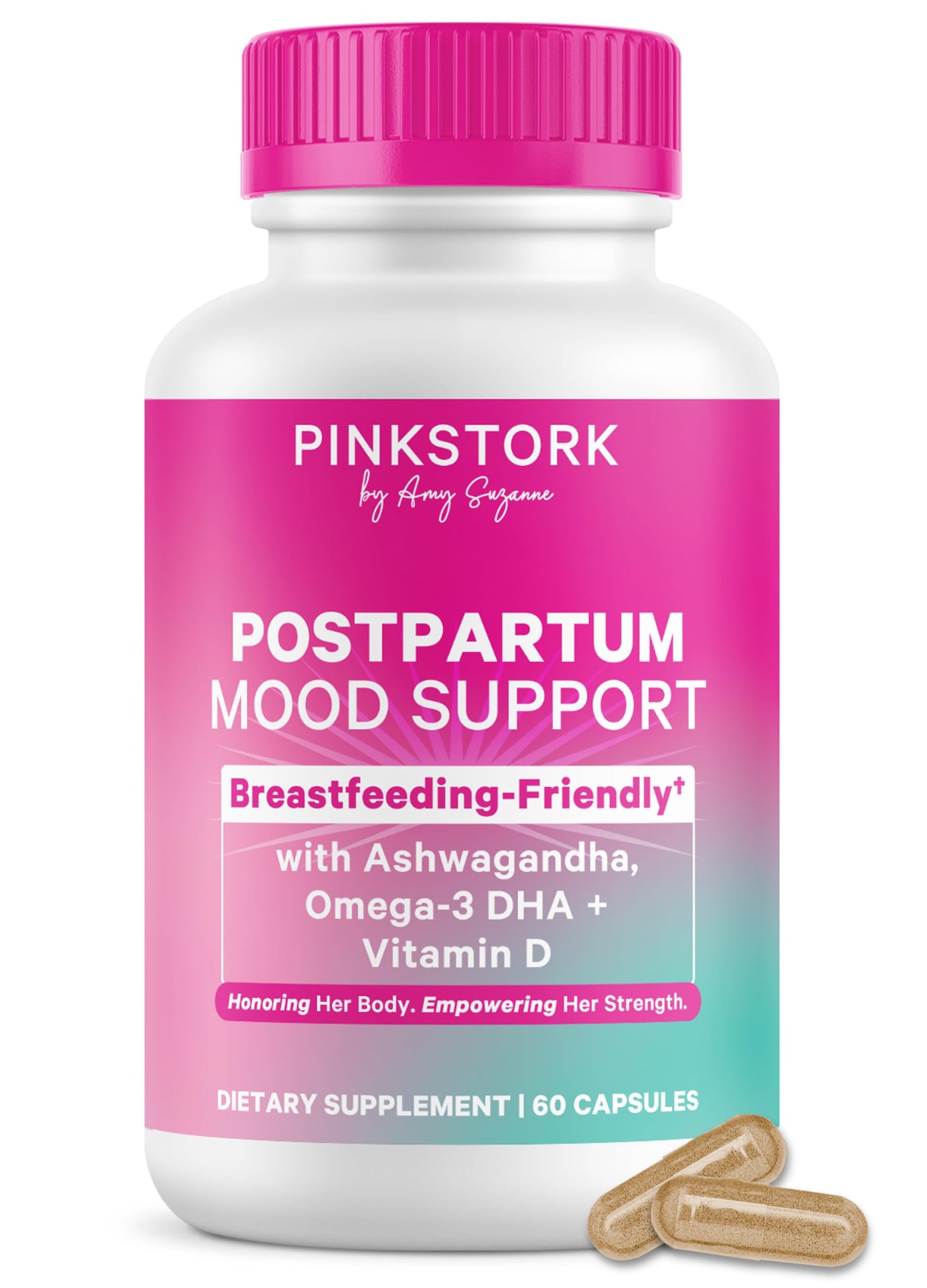 Pink Stork Postpartum Mood Support, 30-Day Supply