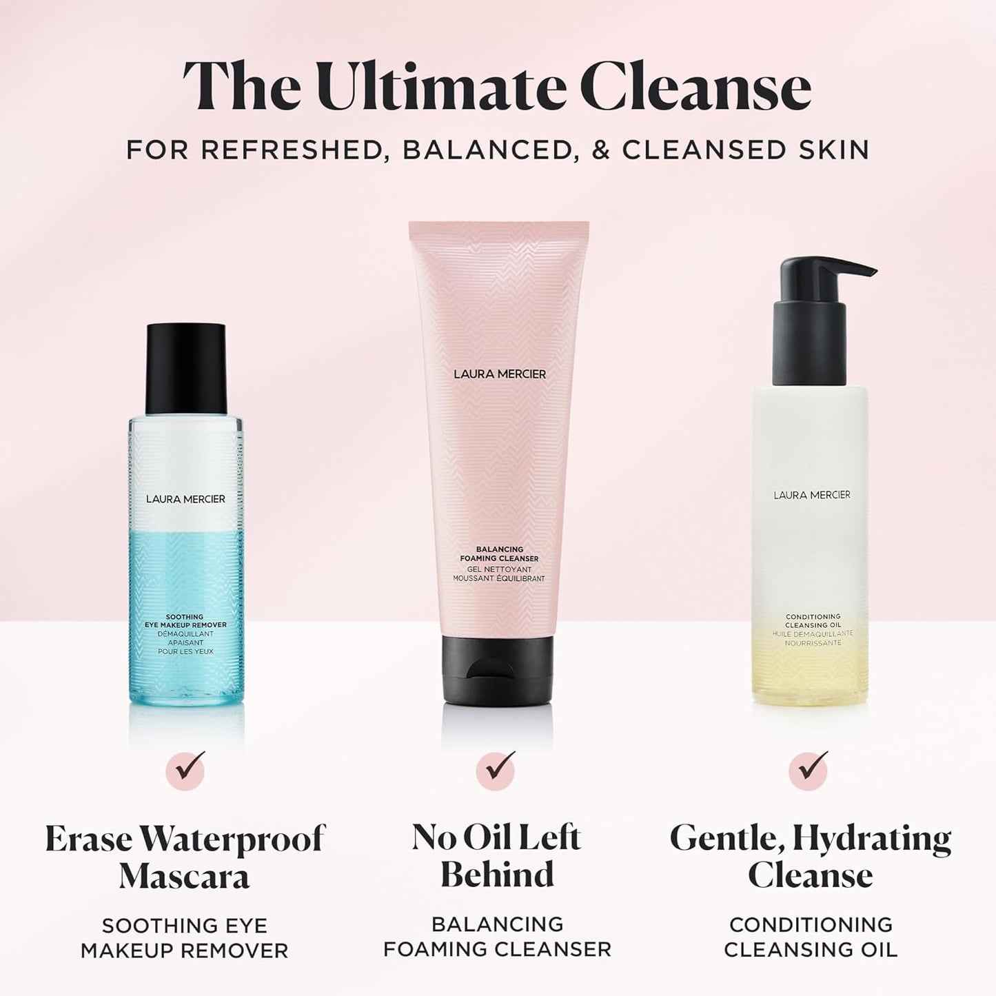 Laura Mercier Eye Makeup Remover - Water-Based Cleanser for Waterproof Makeup, Gentle & Soothing Formula