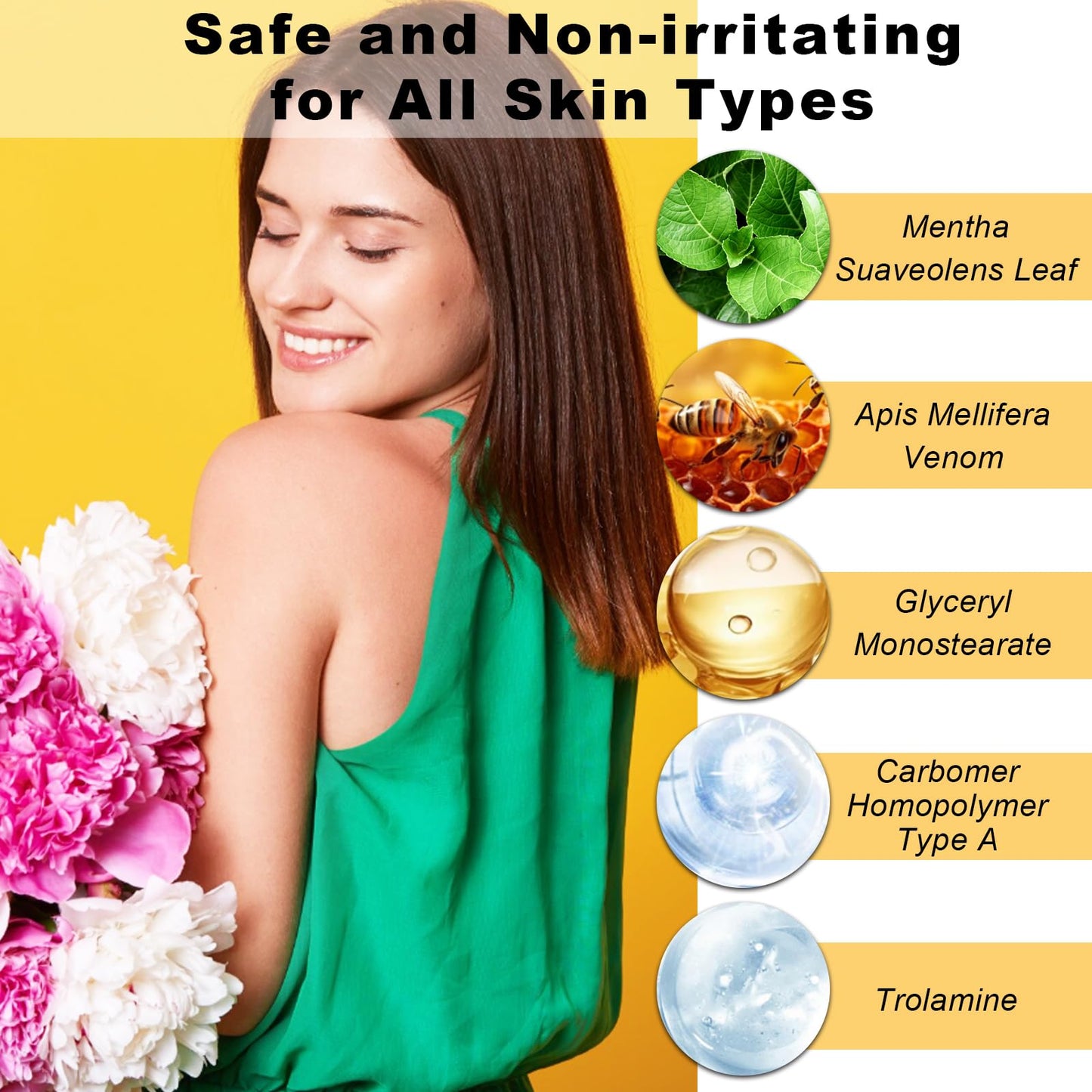 Charunee 2PCS Bee Venom Skin Restoration Cream, Bee Venom Comprehensive Cream, Natural and Safe, Firming Skins for All Skins Types