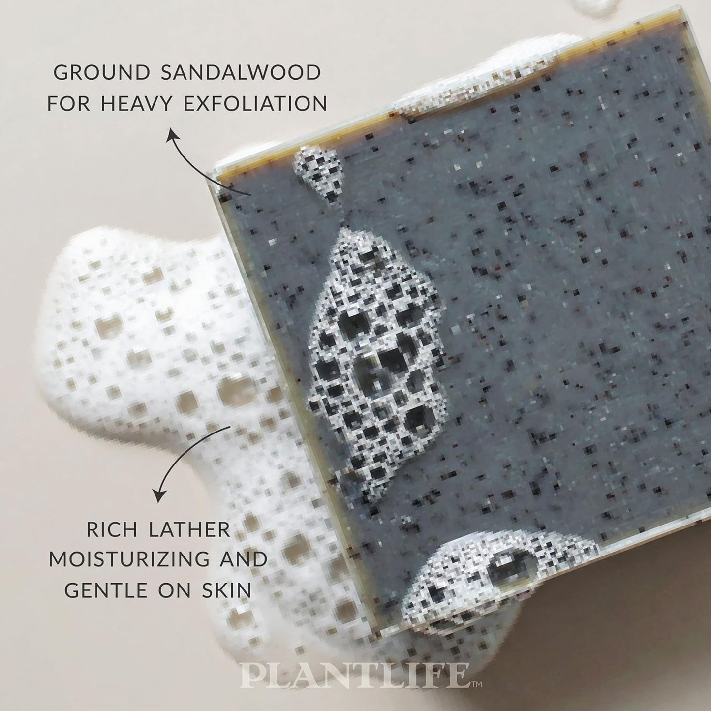 Plantlife Sandalwood Bar Soap Pack of 2 - Moisturizing and Soothing Soap for Your Skin - Hand Crafted Using Plant-Based Ingredients - Made in California 4oz Bar