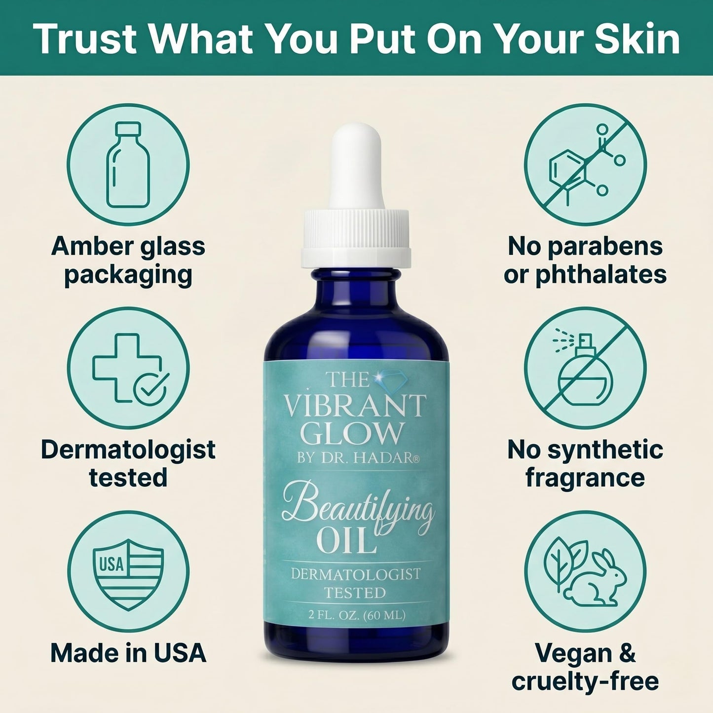 The Vibrant Glow Pregnancy Stretch Mark Oil | Deep Hydration for Stretching Skin | Formulated with Pure Blend Oil, Rosehip, Vitamin E & C and Argan-Oil | Dermatologist Tested for C-Section Scars, 2 OZ