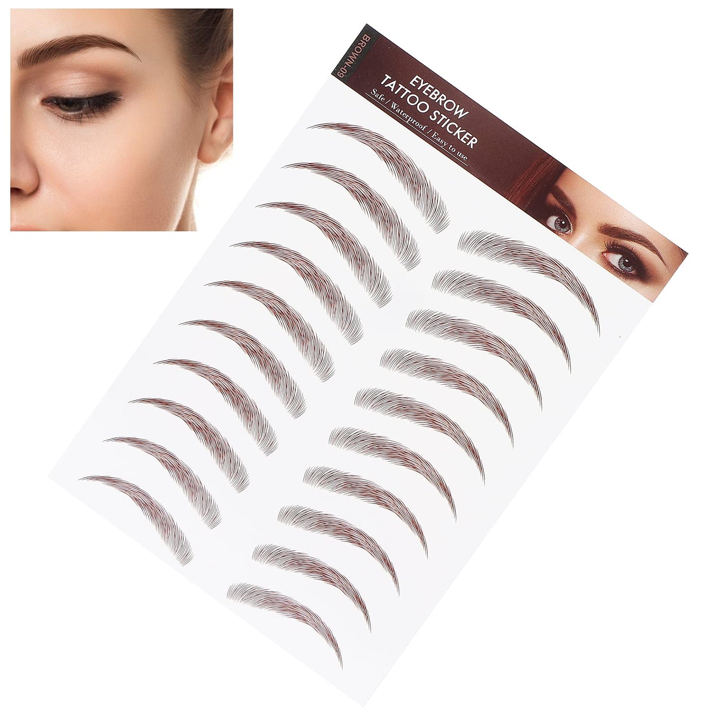 Tattoo Transfer for Women, Long-lasting Design, Eco-friendly Material, Easy to Use, 1-7 Days of Perfect Brows