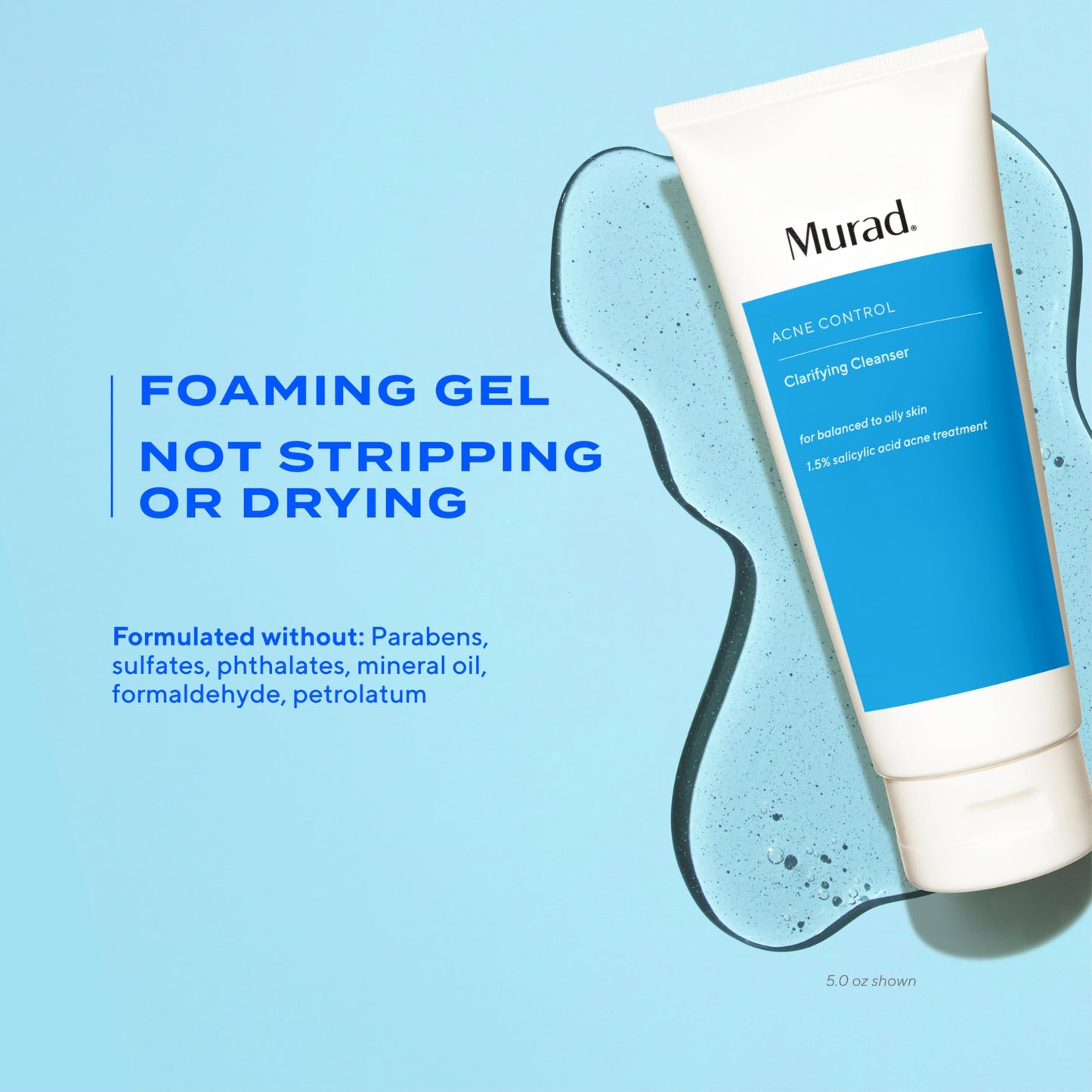 Murad Acne Control Clarifying Cleanser - Salicylic Acid - 2 Fl Oz