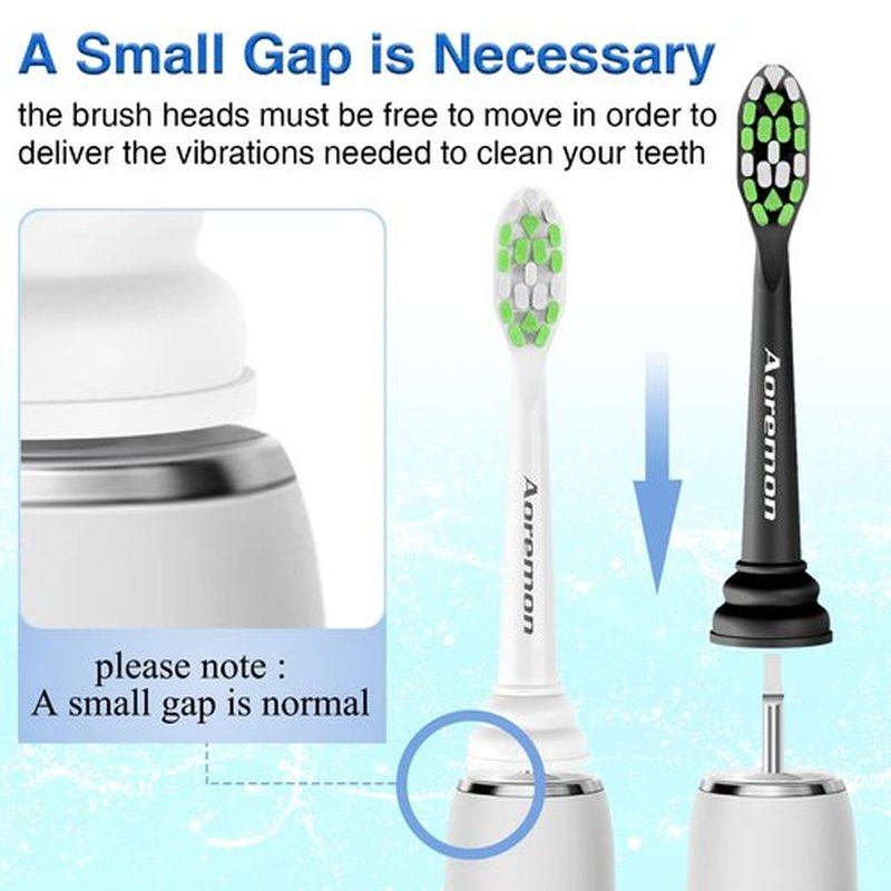Aoremon Replacement Toothbrush Heads Compatible with Sonicare DiamondClean W C2 G2 W2 C1 C3 4100 5100 6100, 12 PCS Replacement Heads for Philips Sonicare Electric Toothbrush