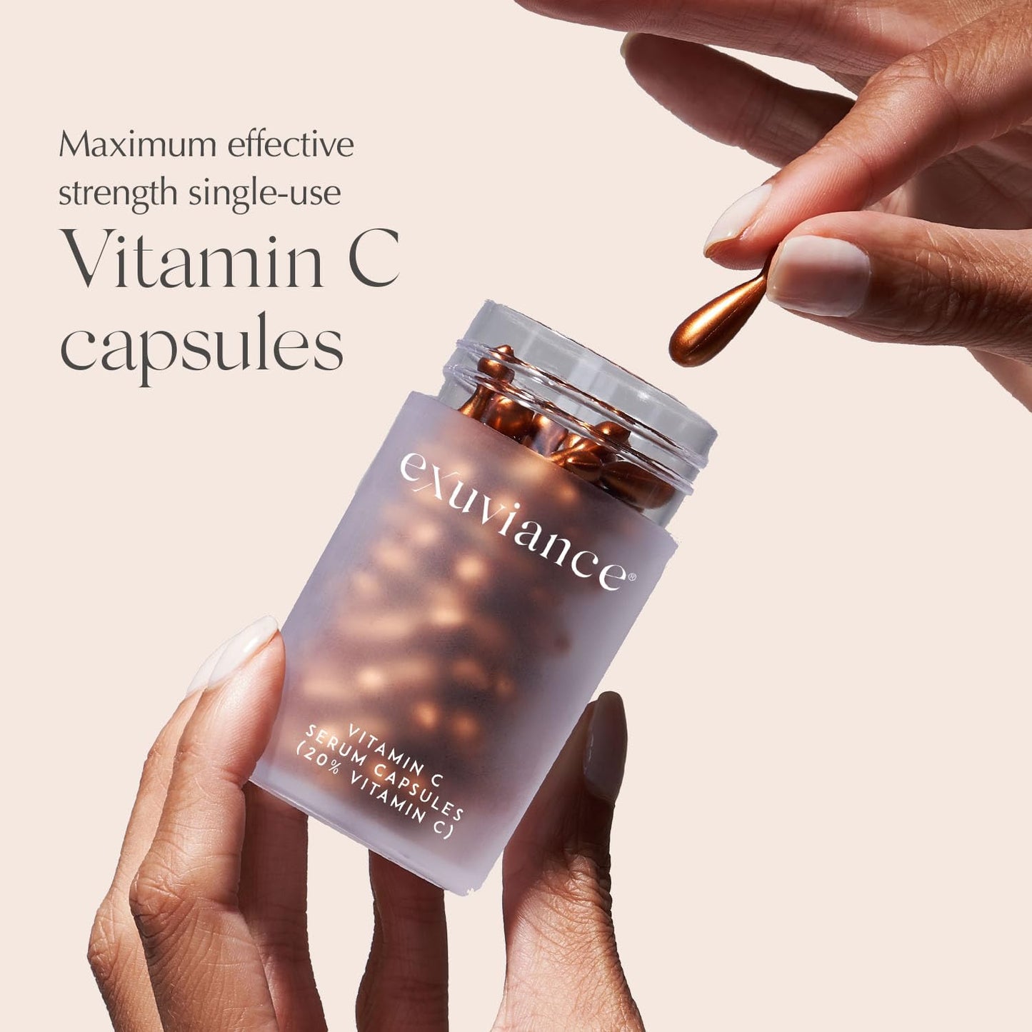 EXUVIANCE Vitamin C Serum Maximum Effective Strength Single-use Capsules, 60 ct.