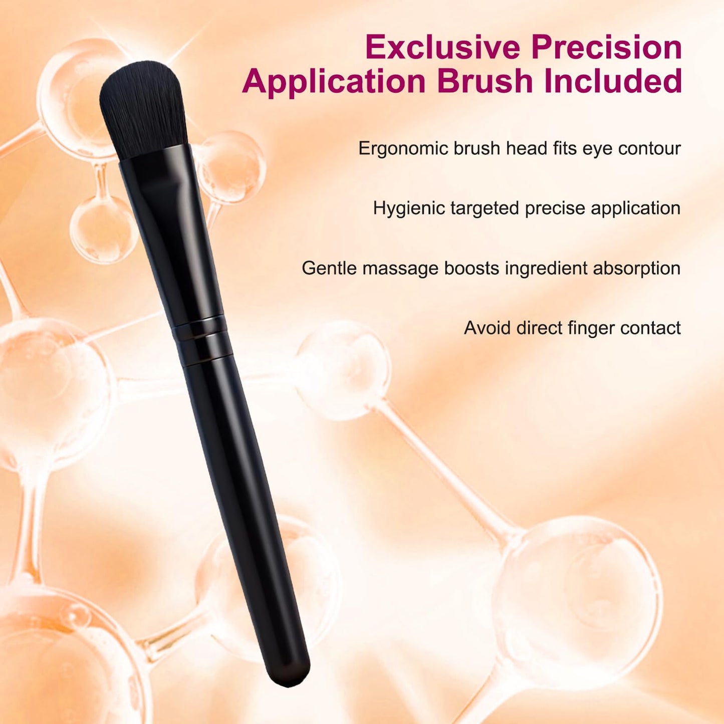 HIGUM Instant Firm Eye Lift & Tighter, Under Eye Treatment for Bags, Wrinkles, Puffiness & Dark Circles, Anti-Aging Under Eye Cream with Precision Application Brush|All Skin Types （7）