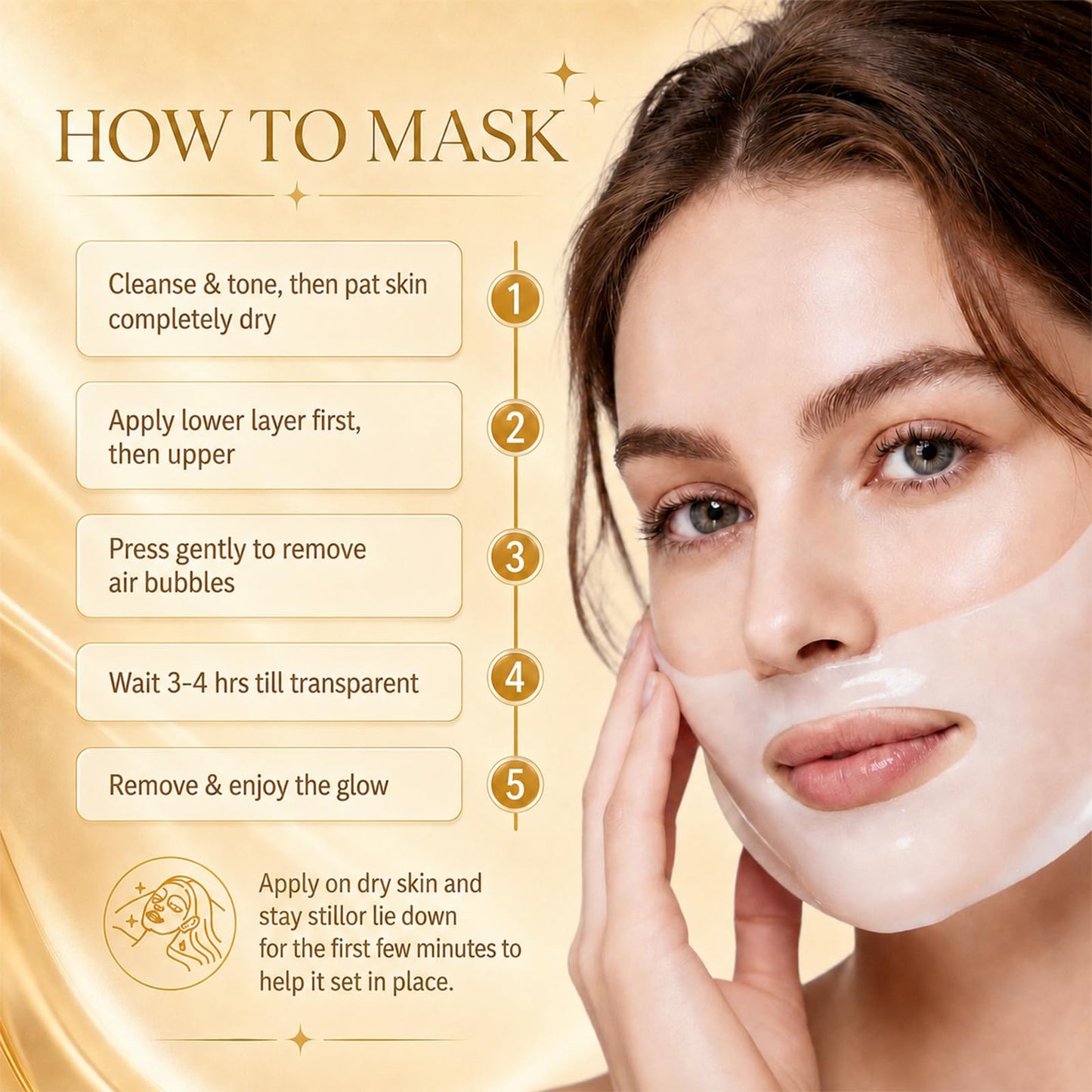 FUJZXANS Bio-Collagen Real Deep Mask, 8 Count, Overnight Hydrogel Face Mask