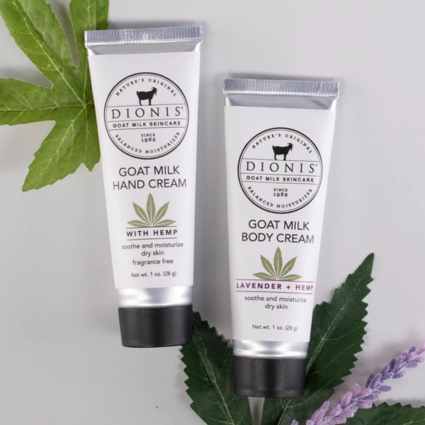 Dionis Goat Milk Hand Cream Milk & Hemp 1oz (Pack of 2)