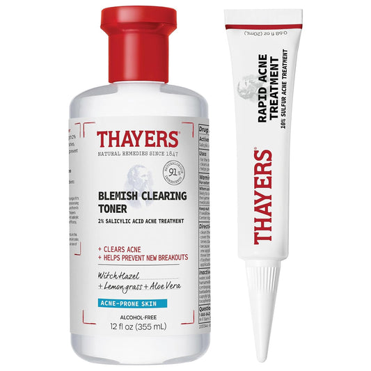 Thayers Blemish Clearing Toner - 2% Salicylic Acid & 10% Sulfur Acne Treatment | Soothing Skin Care