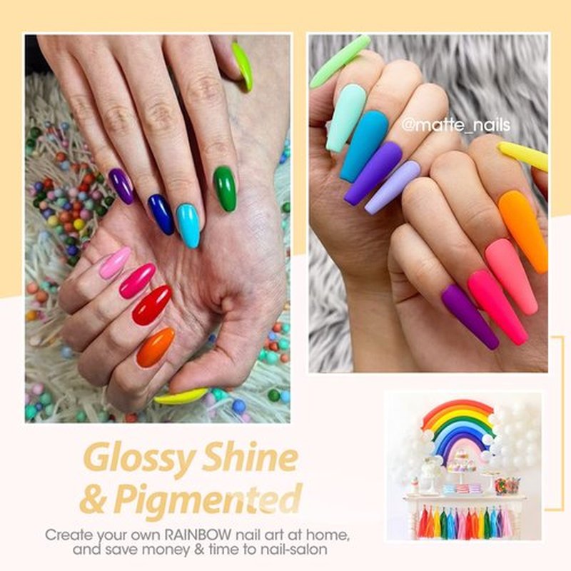 Gellen Gel Nail Polish, 16 Colors Gel Nail Polish Set, U V Gel Polish Set with Gel Top and Base Coat, All Season Gel Nail Polish Kit for Gift