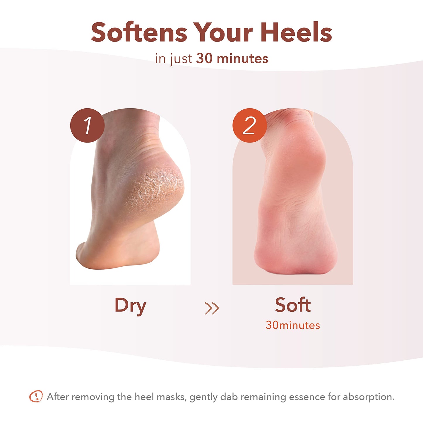 Purederm Moisturizing Foot Mask for Dry Cracked Heels (1 Pack) – Intensive Hydrating Foot Mask for Deep Moisture & Heel Repair – Soft Smooth Feet