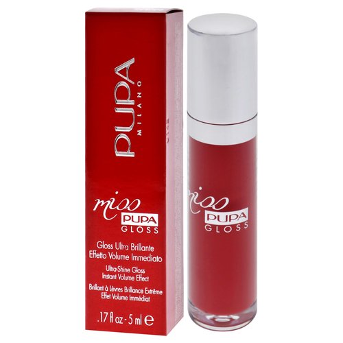 Pupa Milano Miss Milano Lip Gloss - Shiny, Smooth, Plump - Soft, Innovative Gel Texture - Glides Smoothly On Lips - For A Moisturizing And Volume Enhancing Effect - 204 Timeless Coral - 0.17 OZ