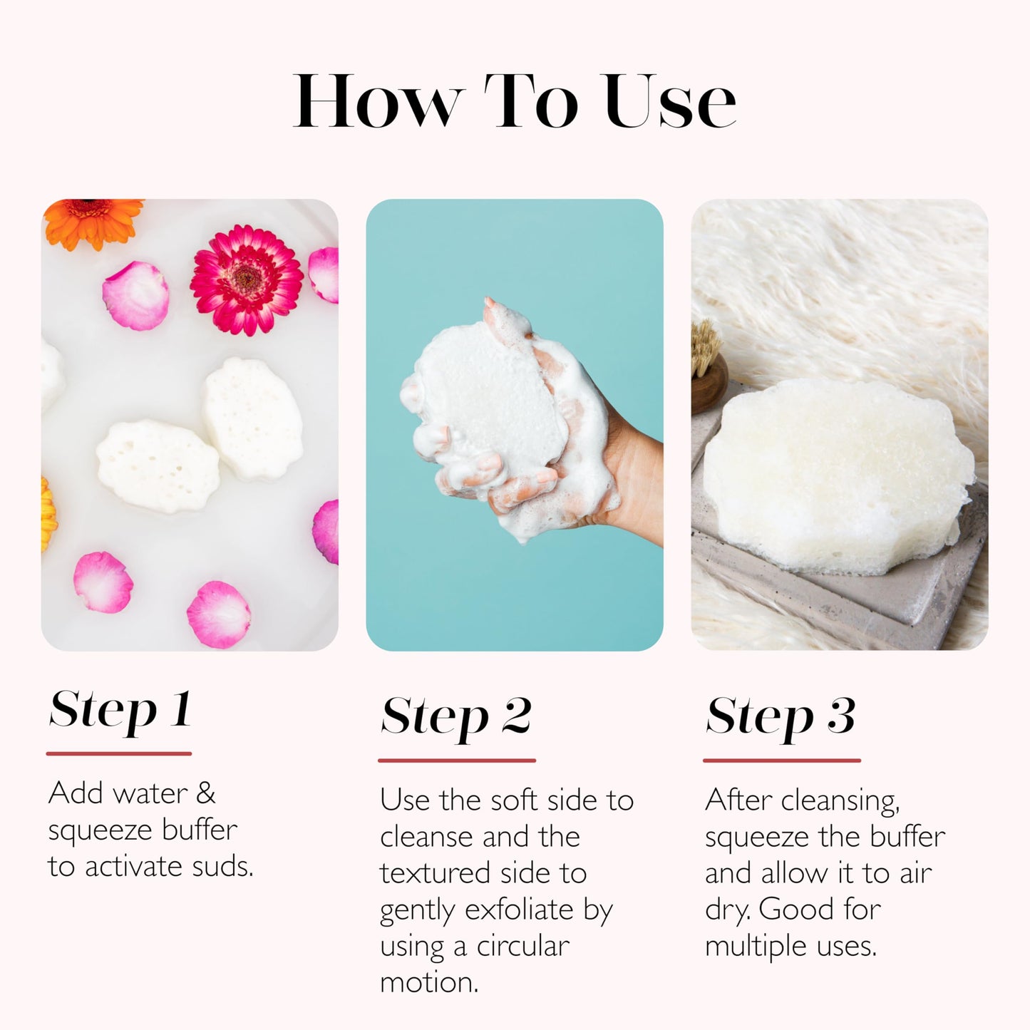 Spongellé Grapefruit Cassis Pedi Buffer Bath Sponge | Exfoliating Foot & Heel Scrub | Cleanse, Exfoliate, and Nourish | Cruelty-Free, Vegan, Dermatologist-Tested, Made in USA | 30+ uses
