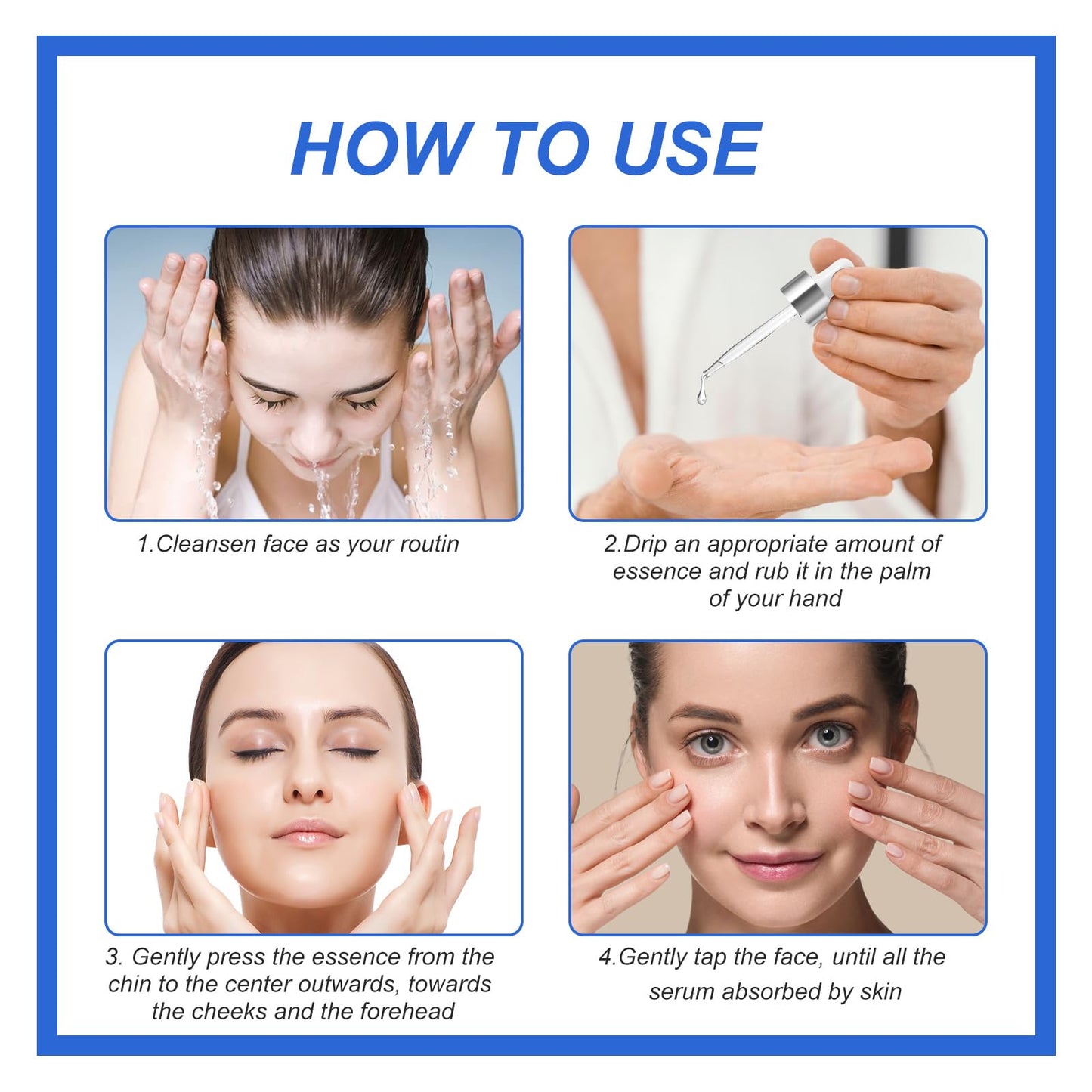 Facial Serum 1 Fl Oz, Anti Aging Serum For Face, Instant Face Tightening, Reduce Fine Lines, Wrinkles, Boost Skin Collagen, Hydrate & Plump Skin