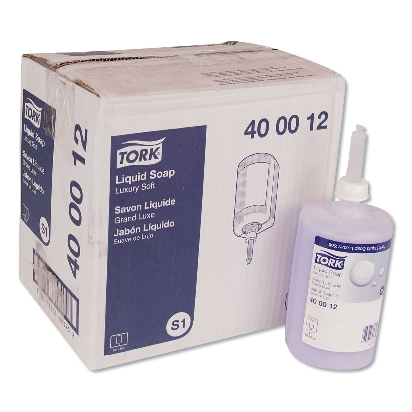 Tork Luxury Soft Liquid Soap S1, Soft Rose, 1 bottle, 33.815 oz, Premium quality, 400012