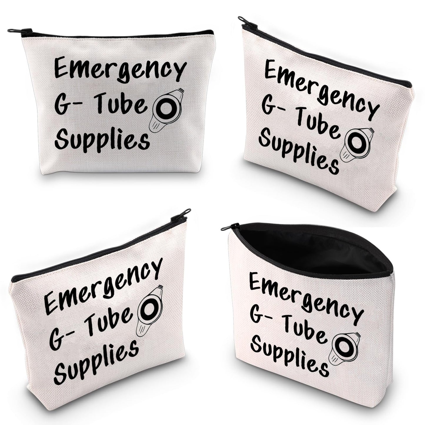 XYANFA Feeding Tube Bag Funny Dietician Gift Nurse Cosmetics Makeup Bag Critical Care Nursing Gift Emergency G Tube Supplies