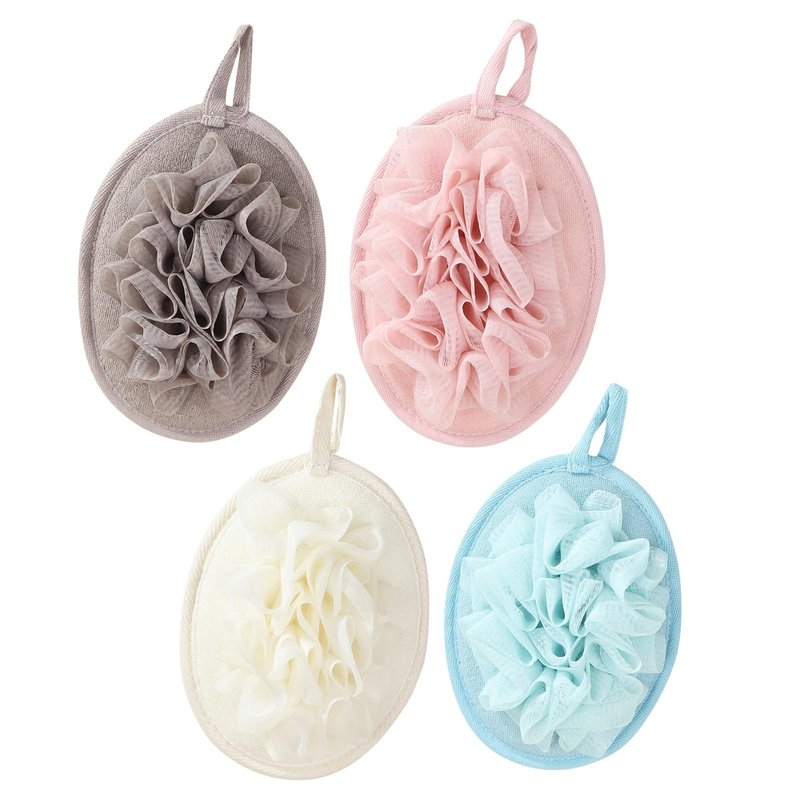 PASDUCHAS Larger Lightweigh Travel Size Loofah, Terry Cloth Small Mini Travel Sponges for Body, Sensitive Skin Exfoliating