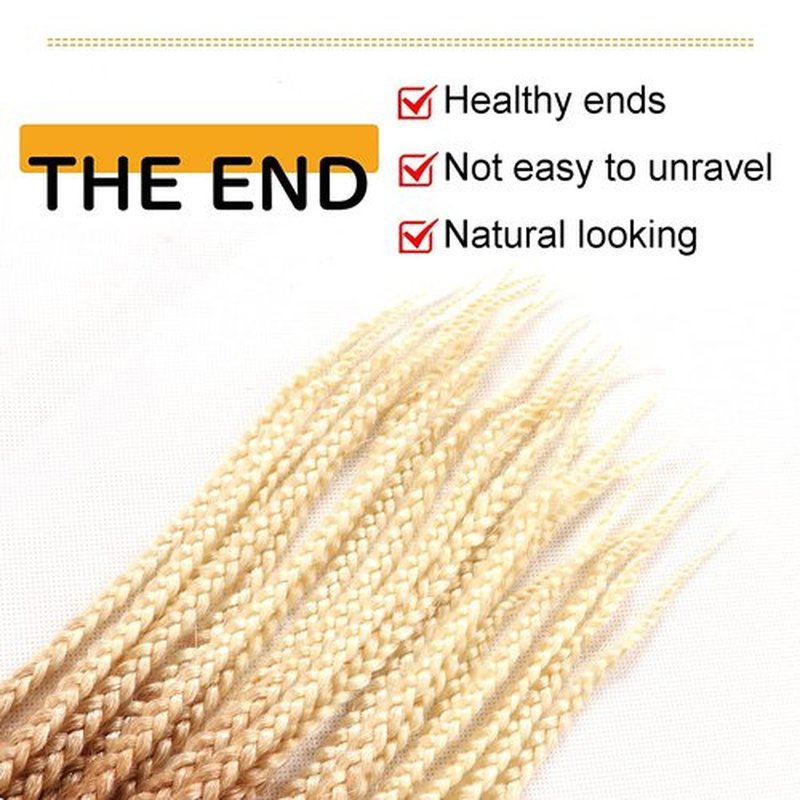 7 Packs Goddess Box Braids Crochet Hair 18 Inch Prelooped Crochet Box Braids Crochet Hair for Black Women Braiding Hair (18 Inch 7 Packs, 27/613)