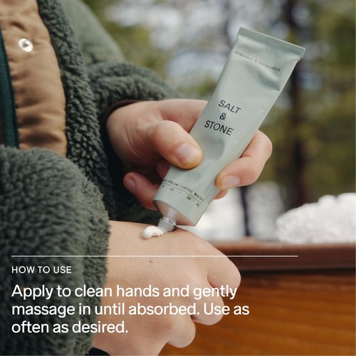 Salt & Stone Hand Cream for Women & Men | Black Rose & Oud | Hydrates, Nourishes & Softens Skin | Restores Dry Cracked Hands | Fast-Absorbing | Cruelty-Free & Vegan (2 fl oz)