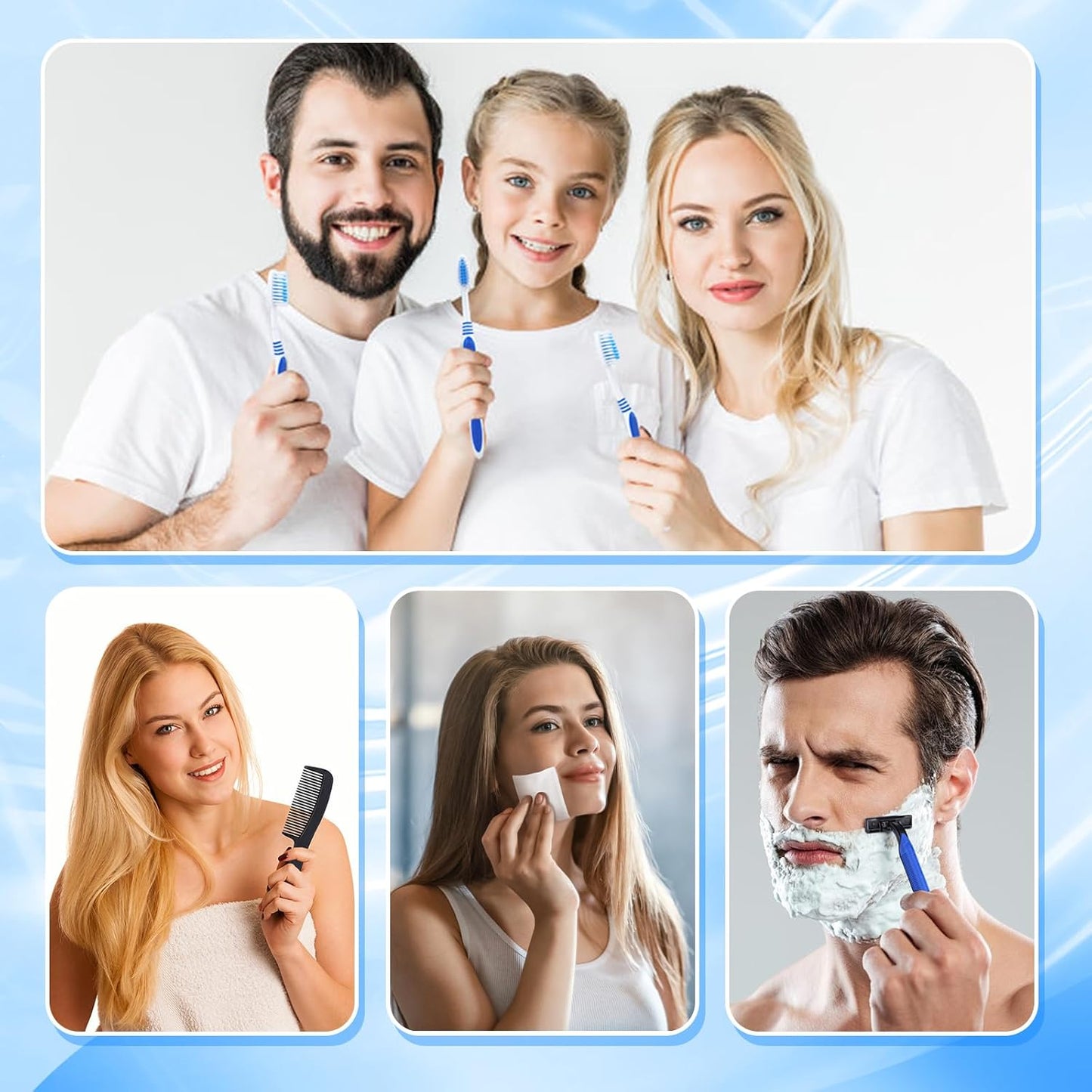 Toiletry Kits for Personal Hygiene - Individually Packed Care Package Supplies for Homeless | Bulk Set
